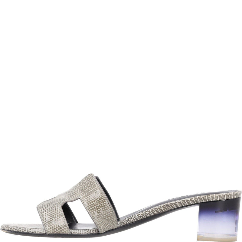Hermes Lizard Skin Oasis Sandals