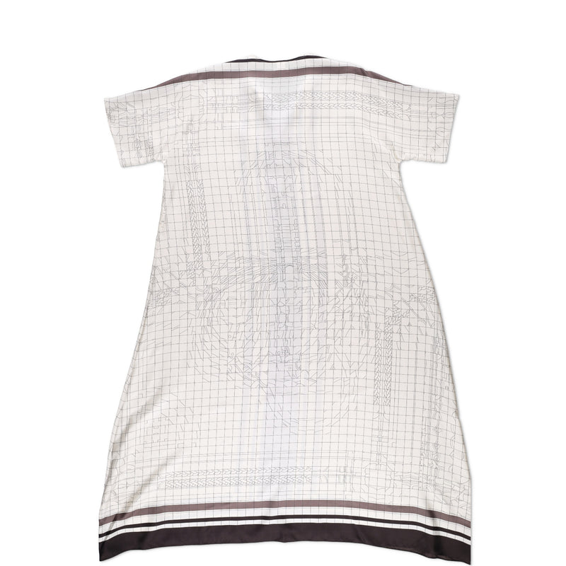 Hermes Coaching Deja Vu Belted Caftan