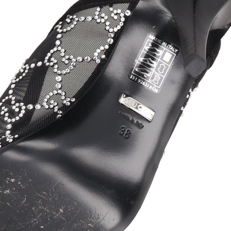 Gucci GG Crystal-embellished Heeled Sandals