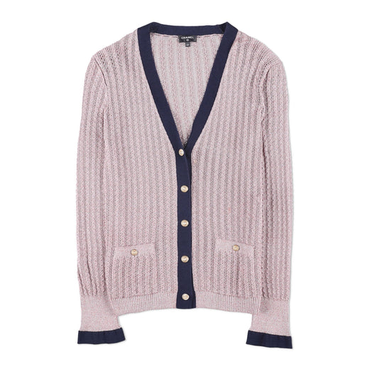 Chanel Silk Knit V-Neck Cardigan