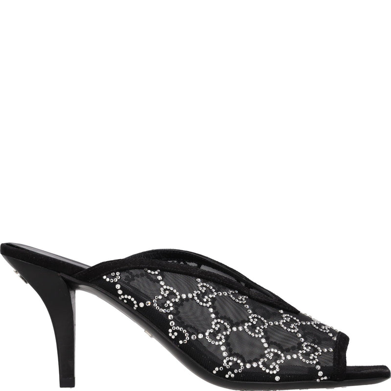 Gucci GG Crystal-embellished Heeled Sandals
