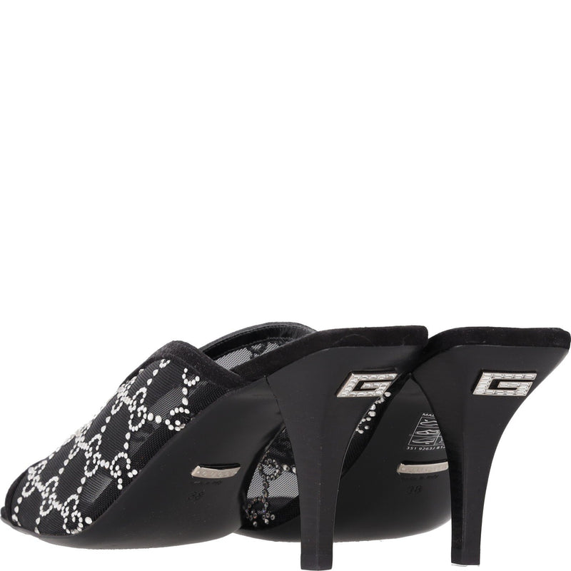 Gucci GG Crystal-embellished Heeled Sandals