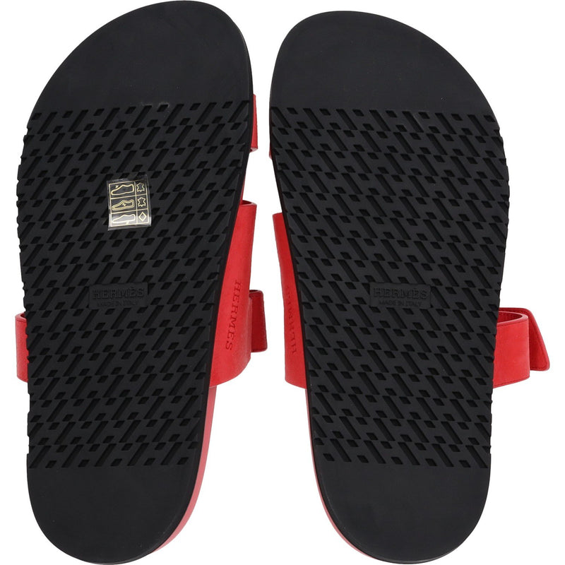 Hermes Chypre Rose Vermillon Sandals