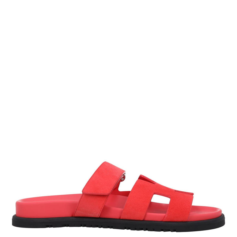 Hermes Chypre Rose Vermillon Sandals