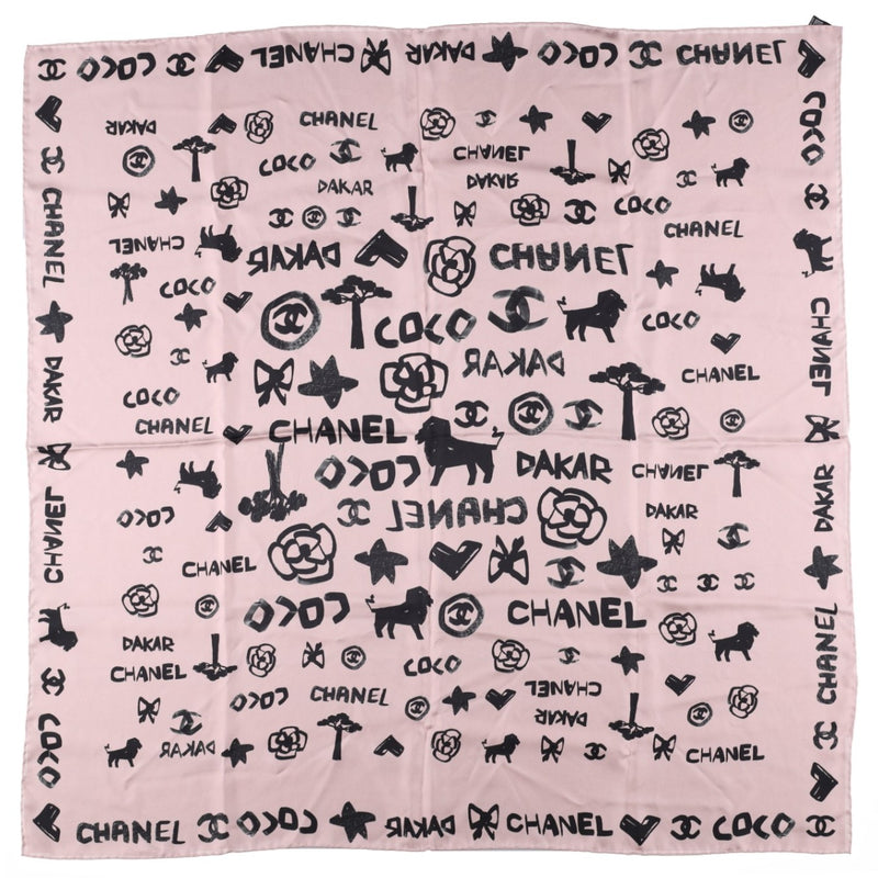 Chanel Paris-Dakar Silk Square Scarf