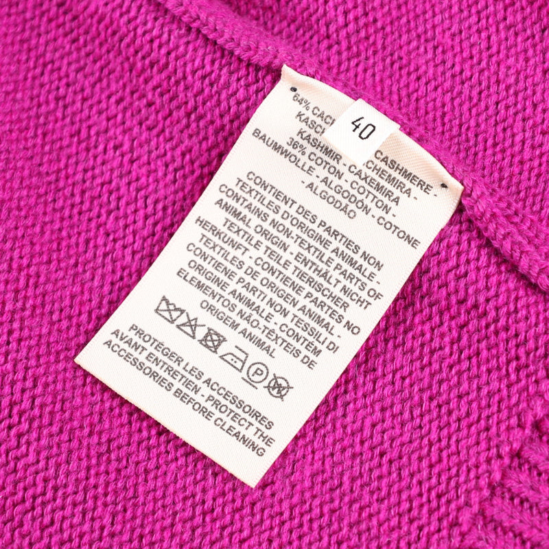 Hermès Textured Ribbed V-Neck 71 cms Long Cardigan