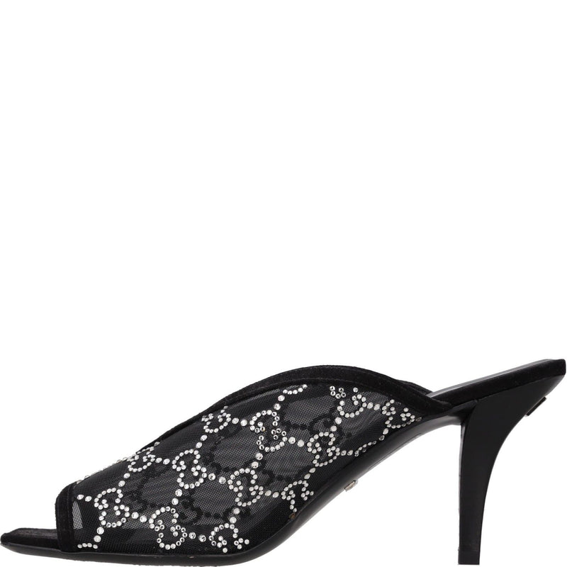 Gucci GG Crystal-embellished Heeled Sandals
