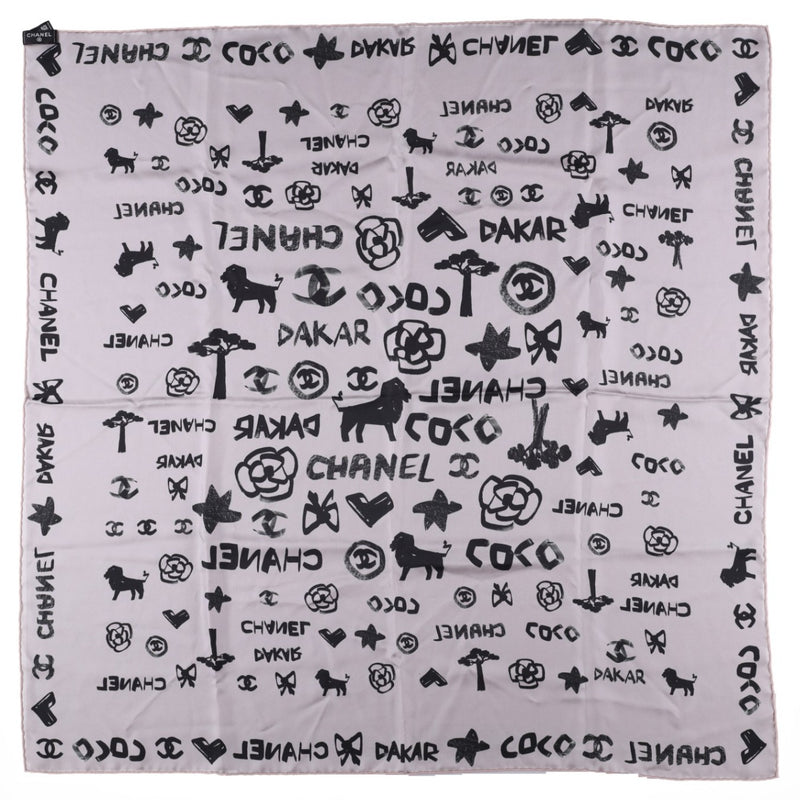 Chanel Paris-Dakar Silk Square Scarf