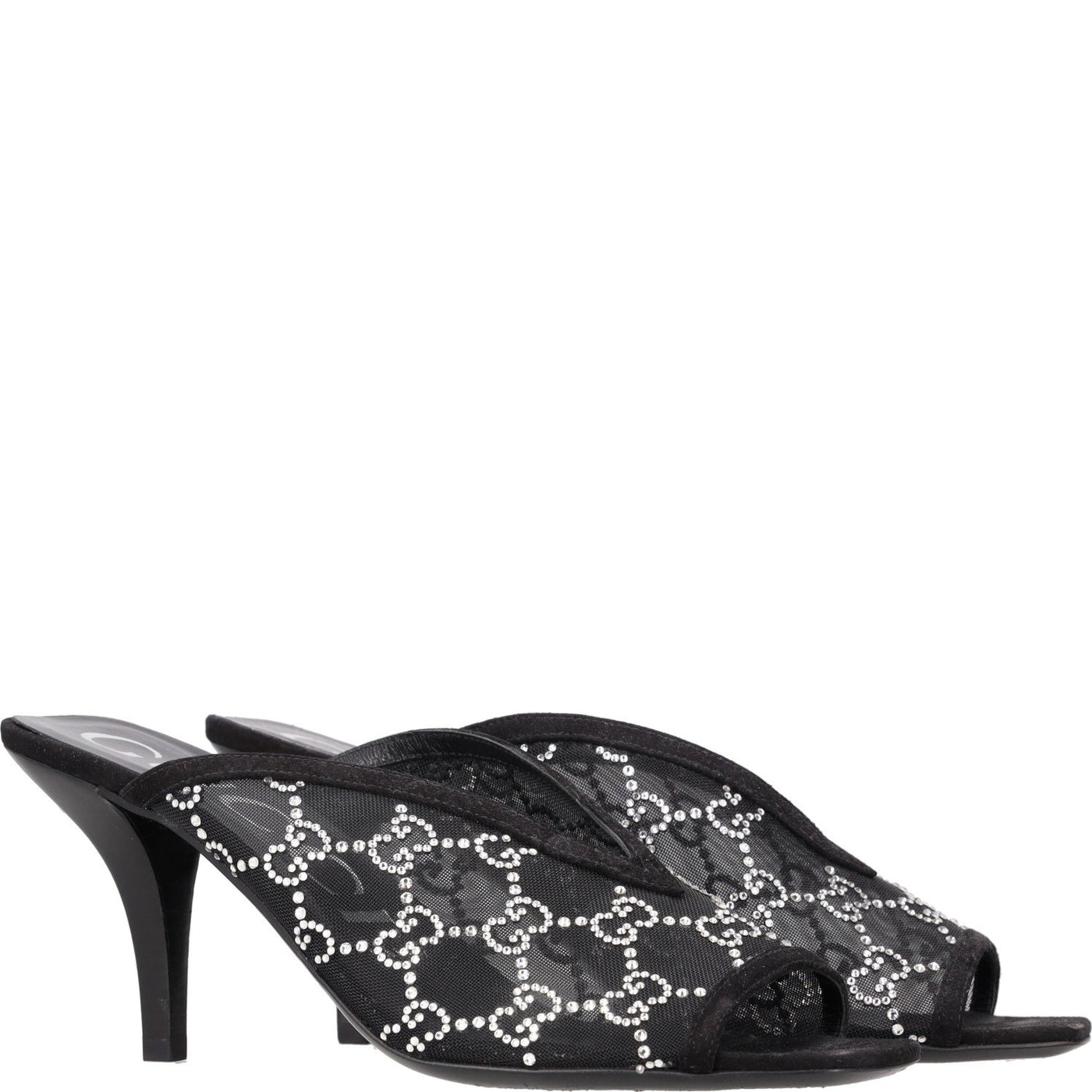 Gucci GG Crystal-embellished Heeled Sandals