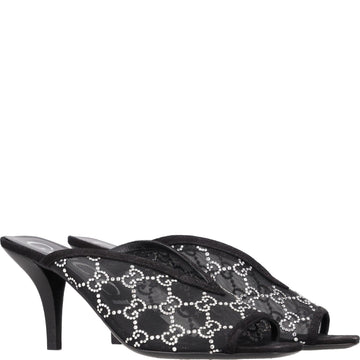 Gucci GG Crystal-embellished Heeled Sandals