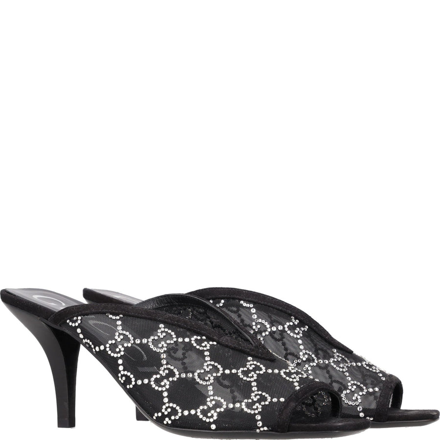 Gucci GG Crystal-embellished Heeled Sandals