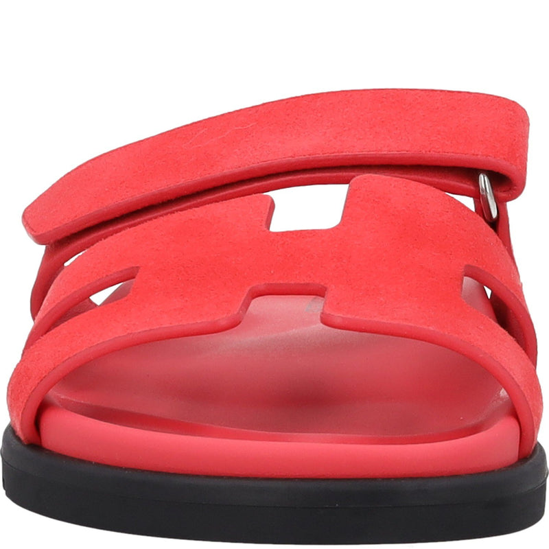 Hermes Chypre Rose Vermillon Sandals