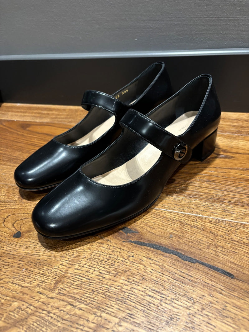 Dior Mary Jane Black Leather Heeled Shoes