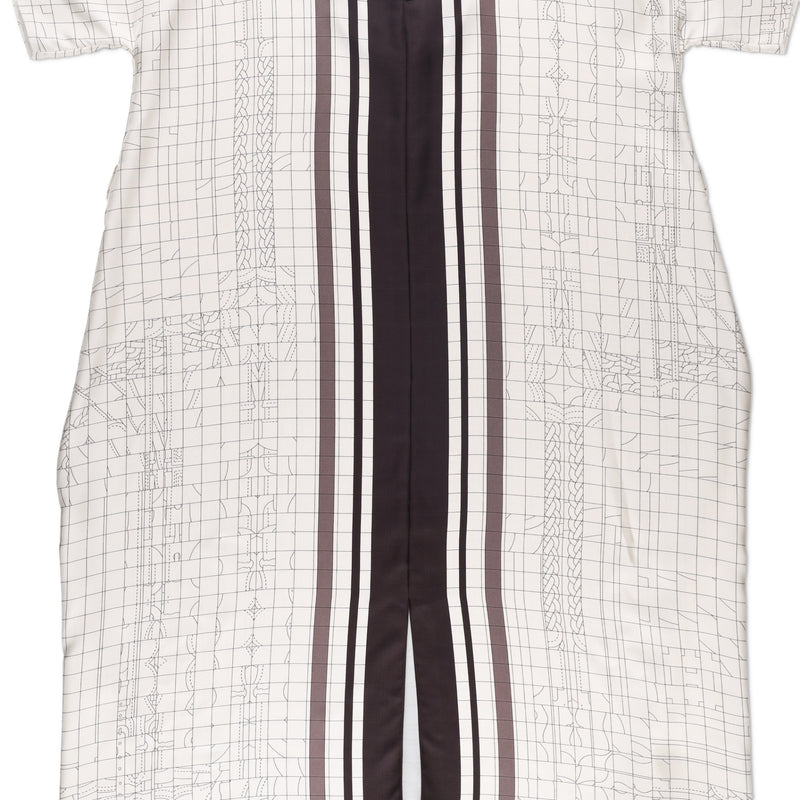 Hermes Coaching Deja Vu Belted Caftan