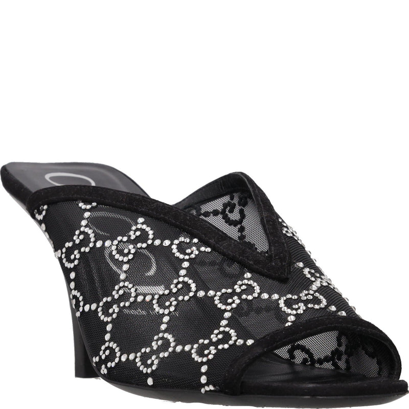 Gucci GG Crystal-embellished Heeled Sandals