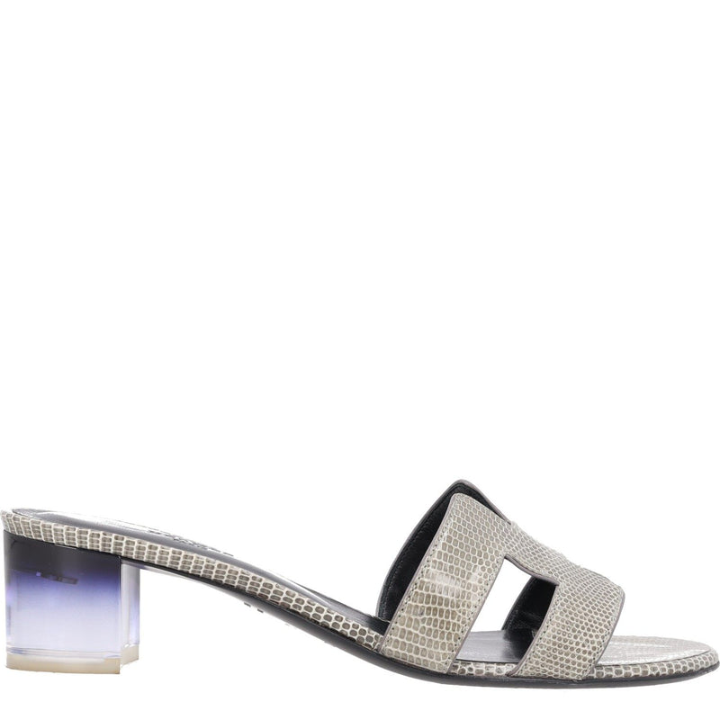 Hermes Lizard Skin Oasis Sandals