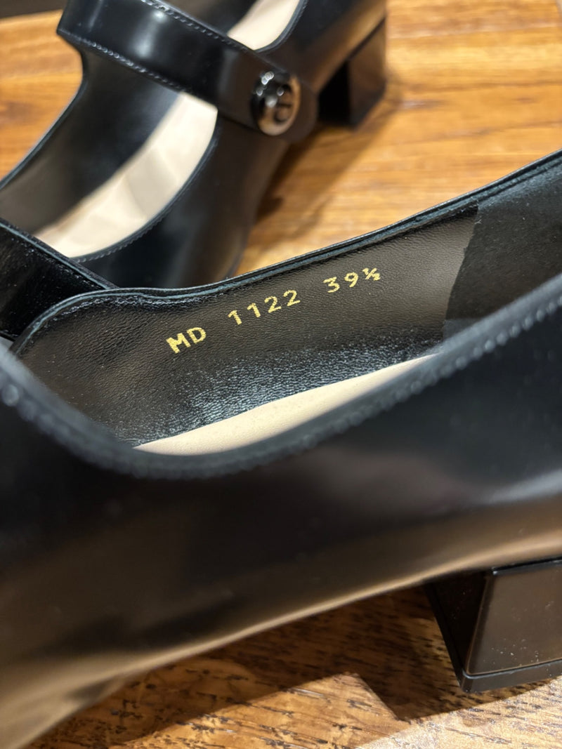 Dior Mary Jane Black Leather Heeled Shoes