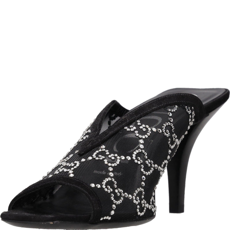 Gucci GG Crystal-embellished Heeled Sandals