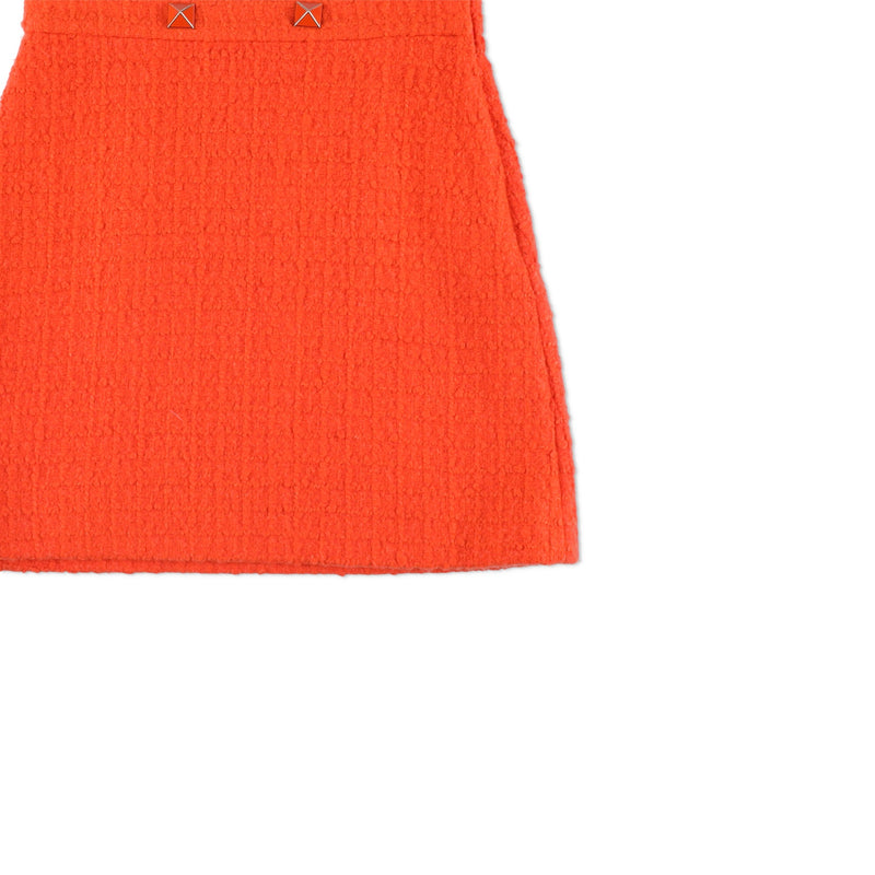 Valentino A-Line Tweed Miniskirt