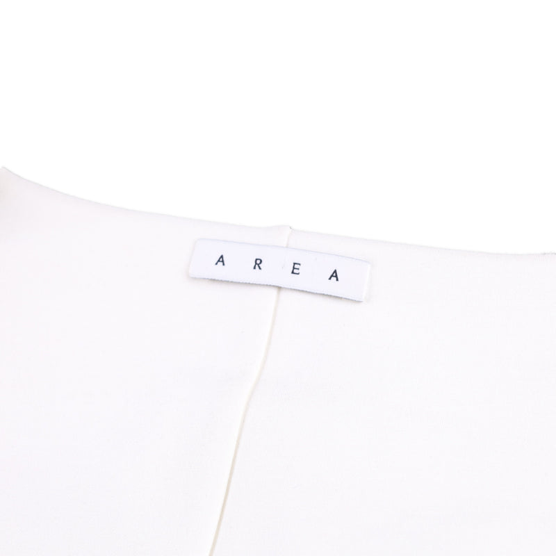 AREA Crystal-embellished Jersey Crop Top