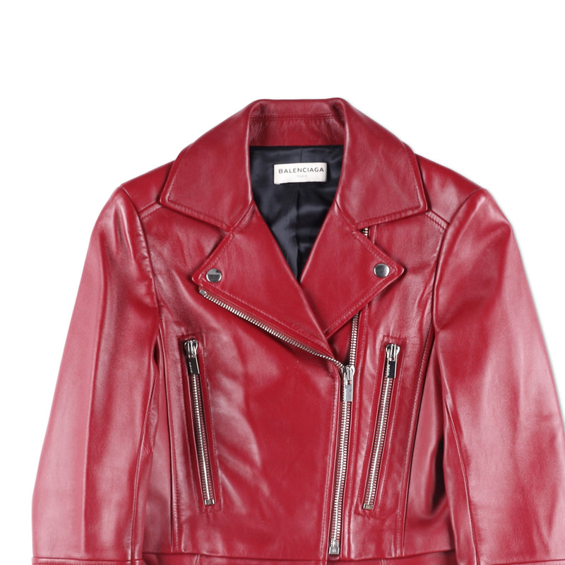 Balenciaga Classic Leather Biker Jacket