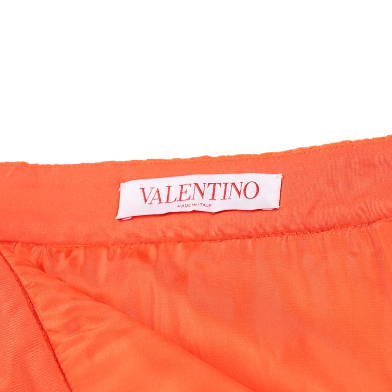 Valentino A-Line Tweed Miniskirt