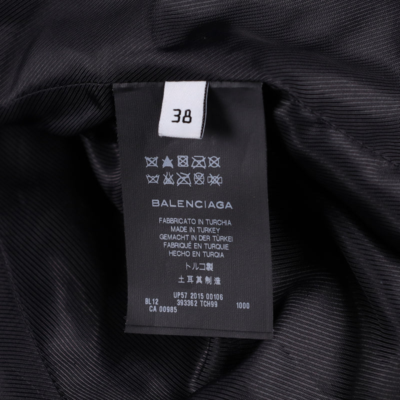 Balenciaga Black Leather Moto Jacket