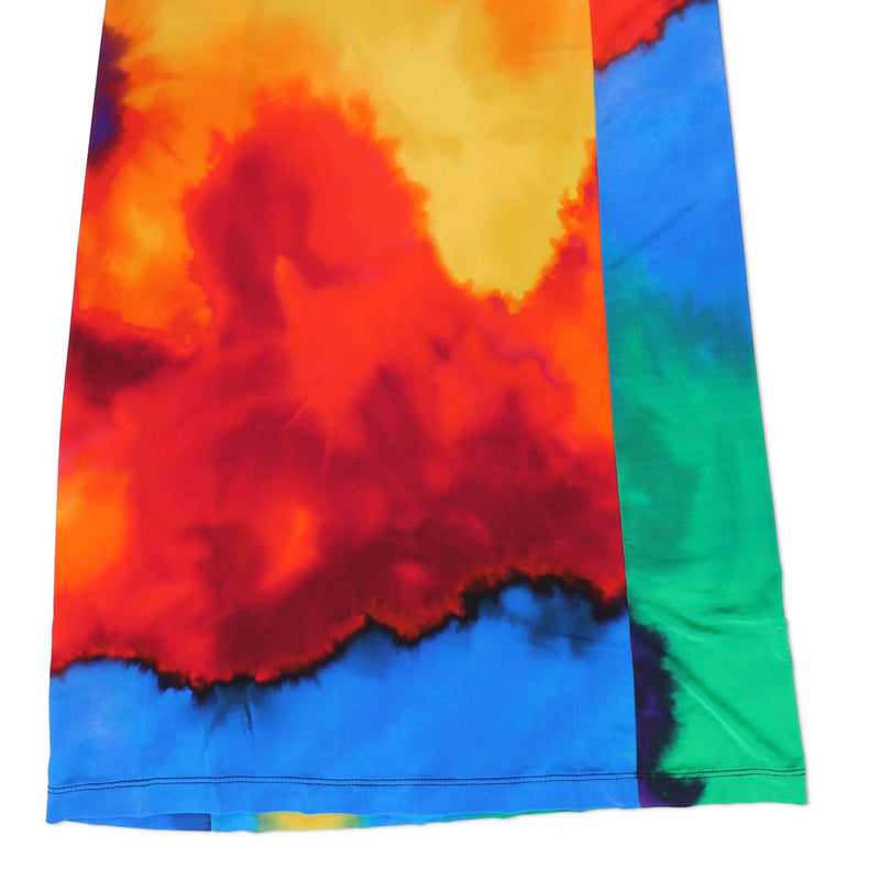 Paco Rabanne Multicolor Graphic Cropped Top and Skirt