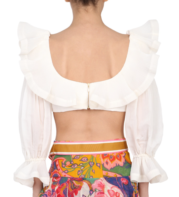 Zimmermann The lovestruck Cropped Top