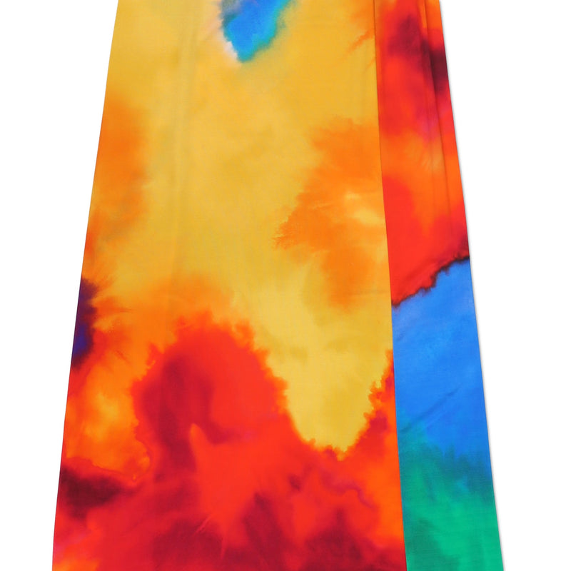 Paco Rabanne Multicolor Graphic Cropped Top and Skirt