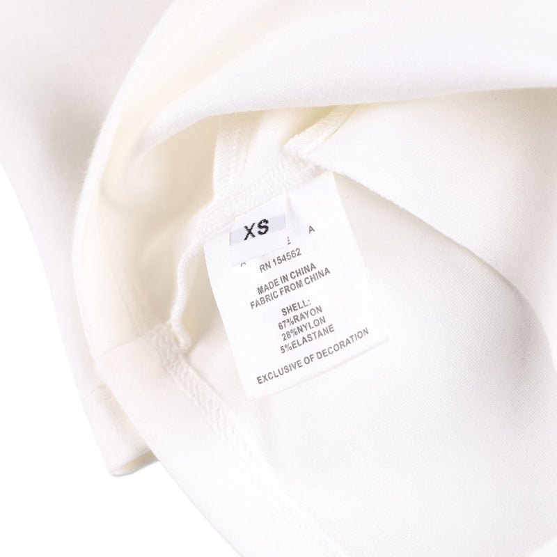 AREA Crystal-embellished Jersey Crop Top