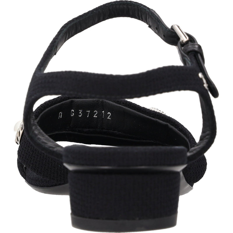Chanel Button Embellished Fabric Sandals
