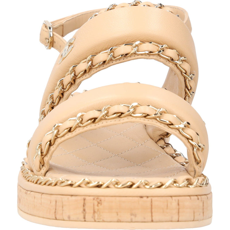 Chanel Interlocking CC Logo Slingback Sandals