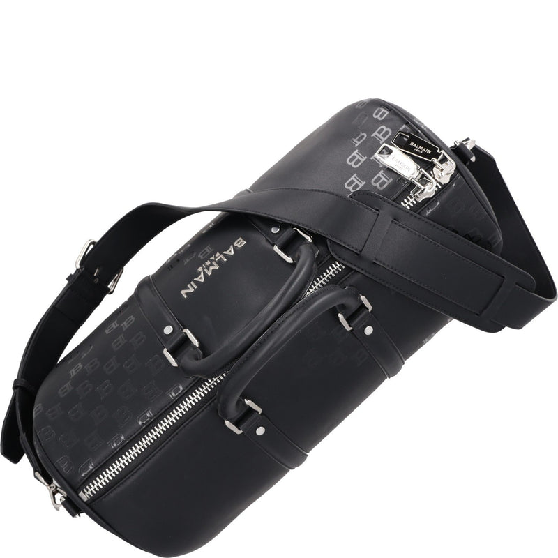 Balmain Monogram Leather 24H Duffle Bag