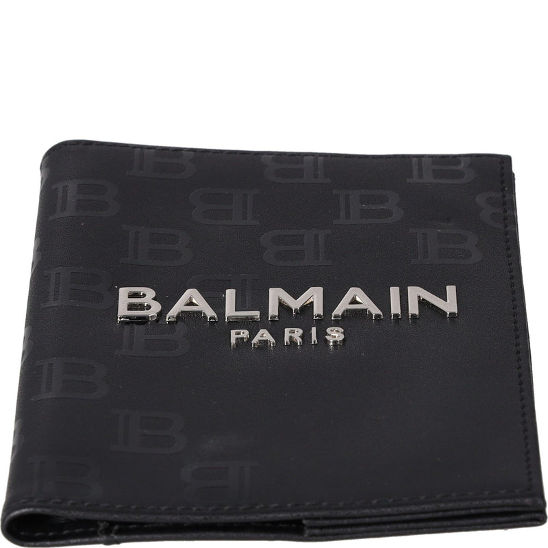 Balmain Paris Leather Passport Holder and Travel Wallet