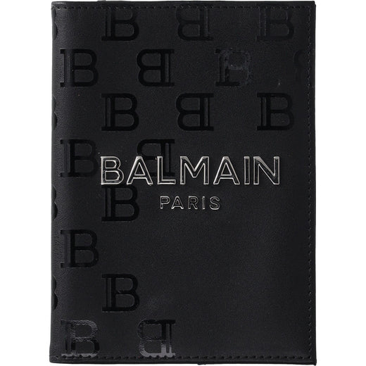 Balmain Paris Leather Passport Holder and Travel Wallet