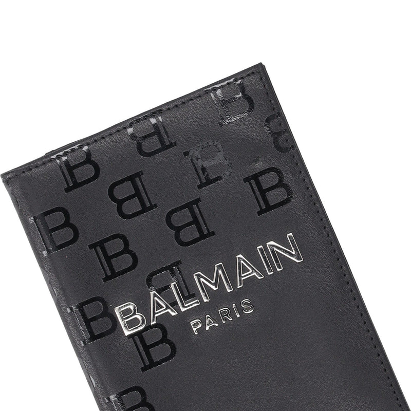 Balmain Paris Leather Passport Holder and Travel Wallet