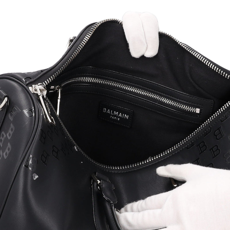 Balmain Monogram Leather 24H Duffle Bag