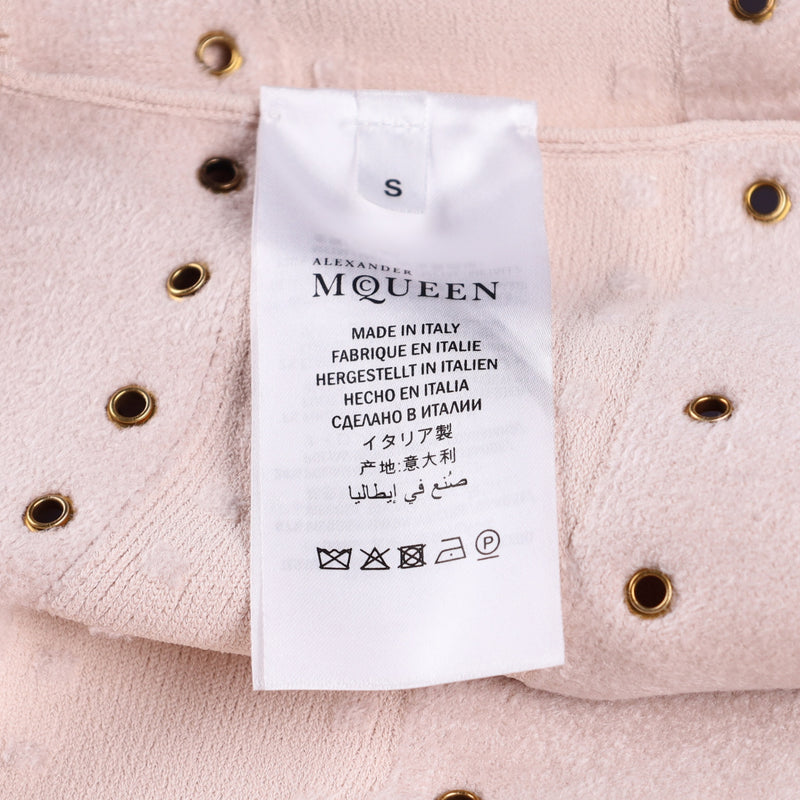 Alexander McQueen Chenille Rivet Knit Flounce Dress