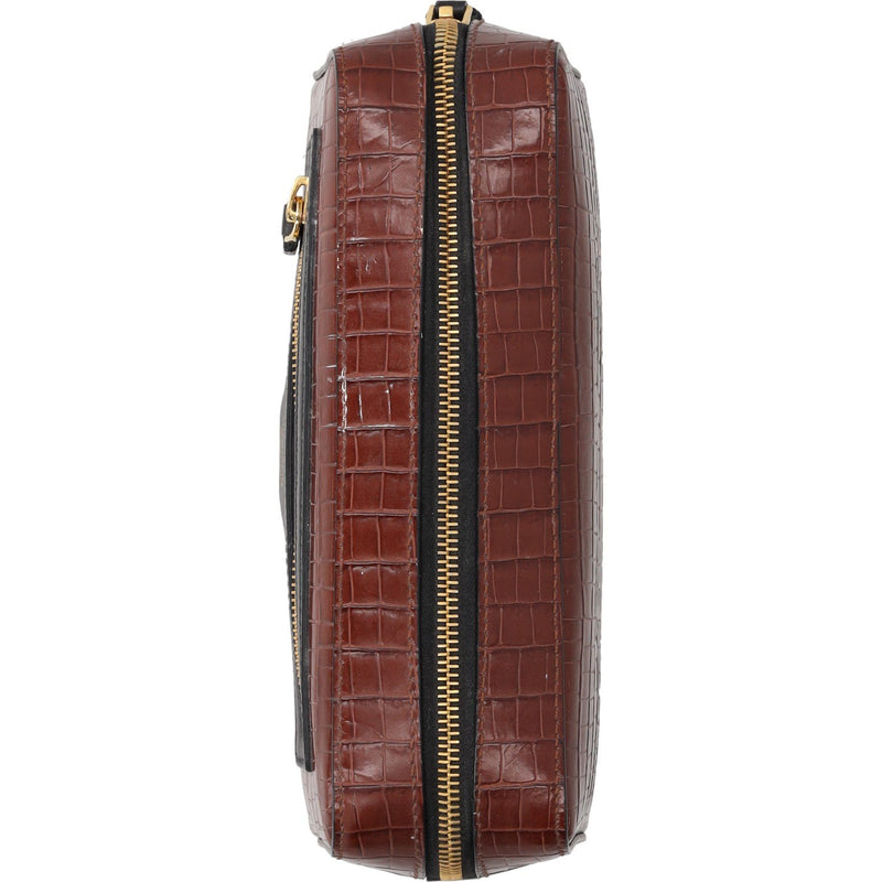 Tom Ford Croc-Effect Leather Wash Bag