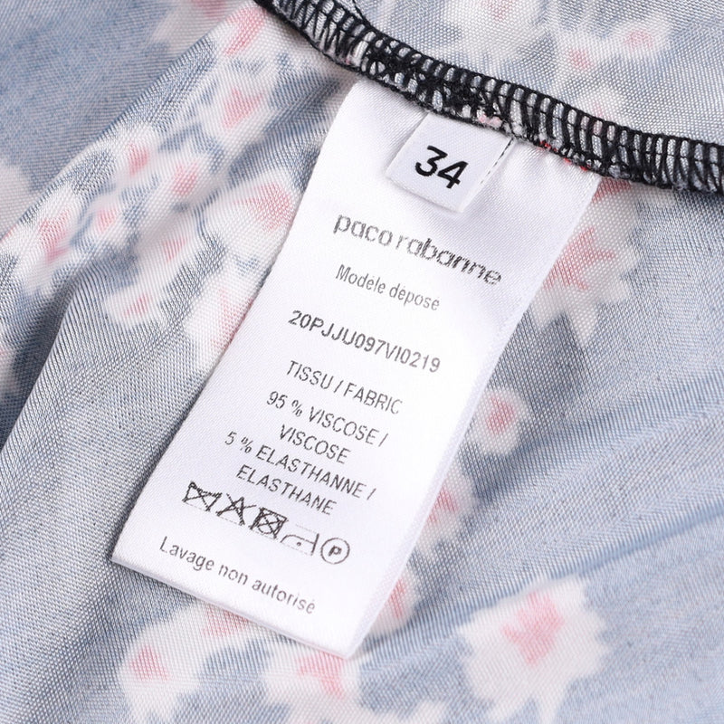 Rabanne Side-Knot Sakura-Print Top and Skirt