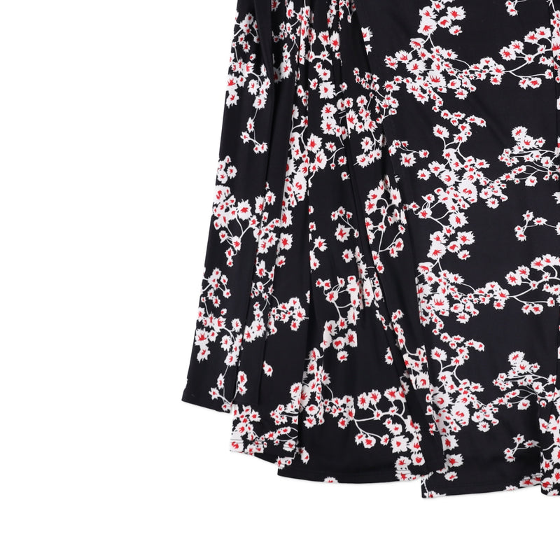 Rabanne Side-Knot Sakura-Print Top and Skirt