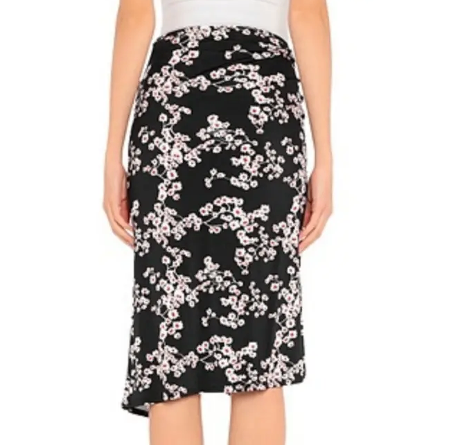 Rabanne Side-Knot Sakura-Print Top and Skirt