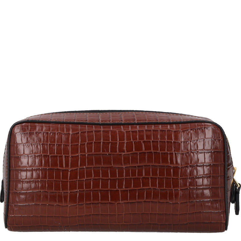Tom Ford Croc-Effect Leather Wash Bag