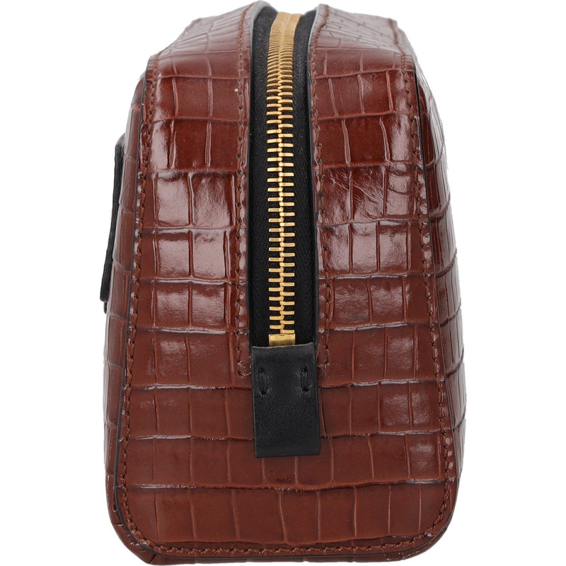 Tom Ford Croc-Effect Leather Wash Bag