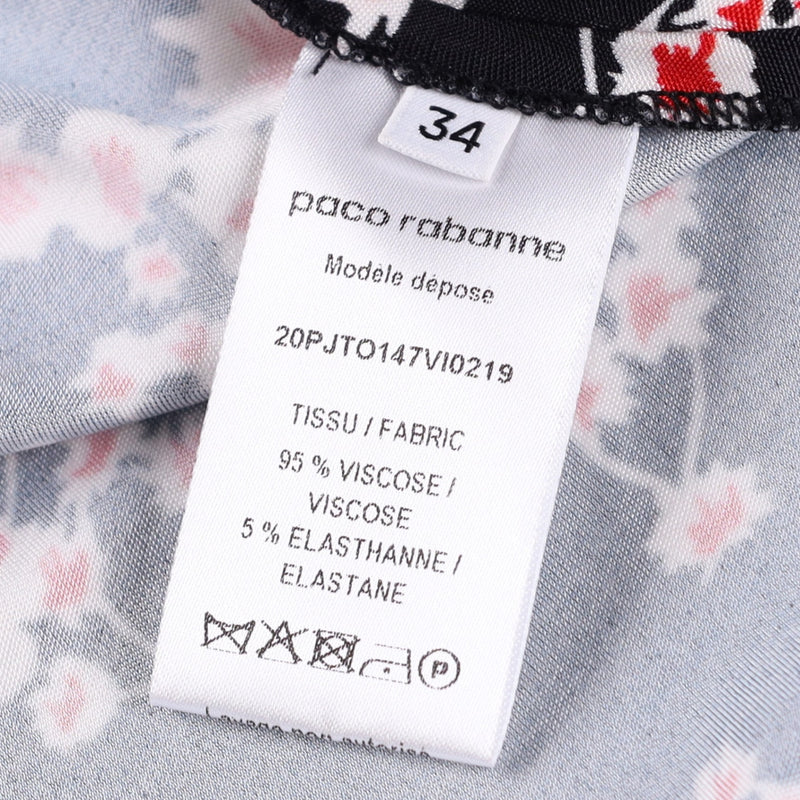Rabanne Side-Knot Sakura-Print Top and Skirt