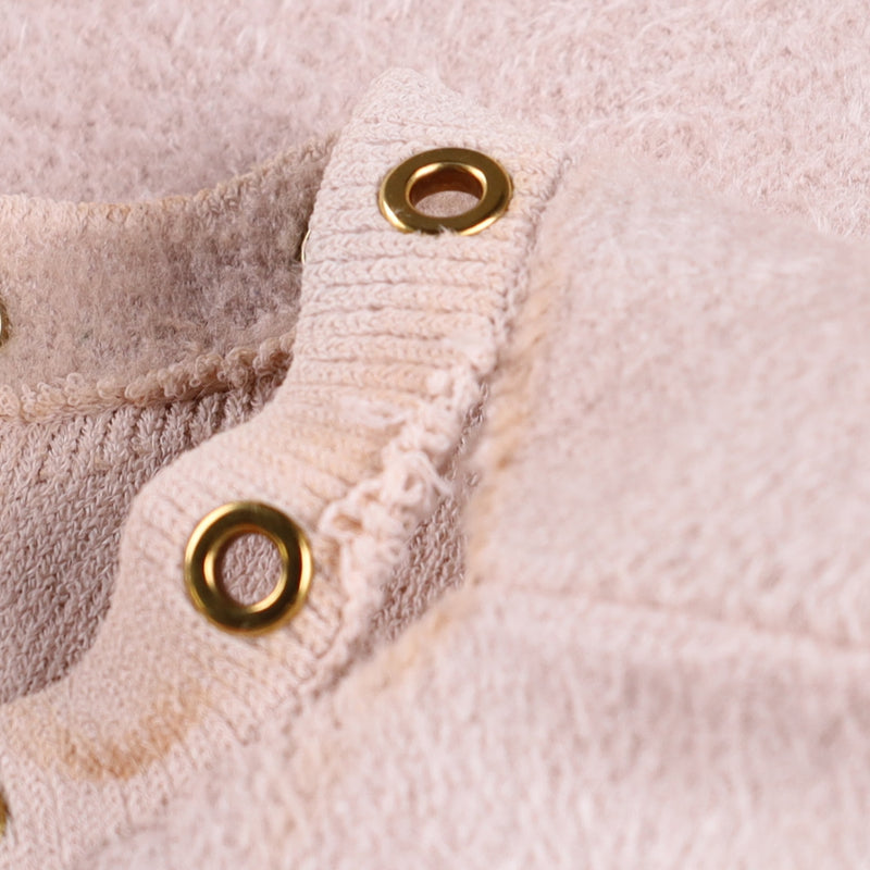 Alexander McQueen Chenille Rivet Knit Flounce Dress