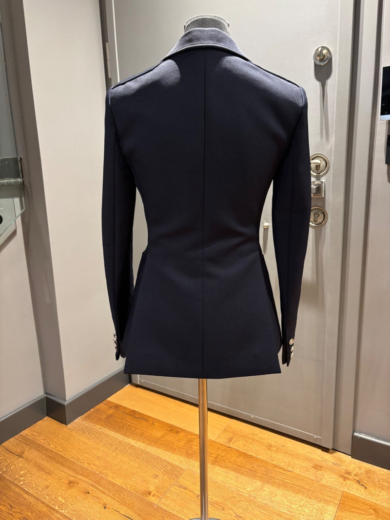 Louis Vuitton Navy blue Polyester Jackets FR 36