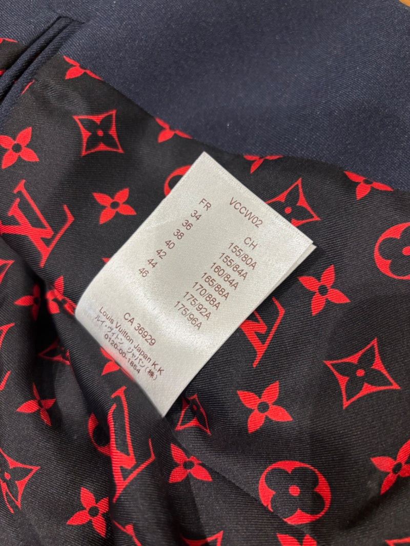 Louis Vuitton Navy blue Polyester Jackets FR 36
