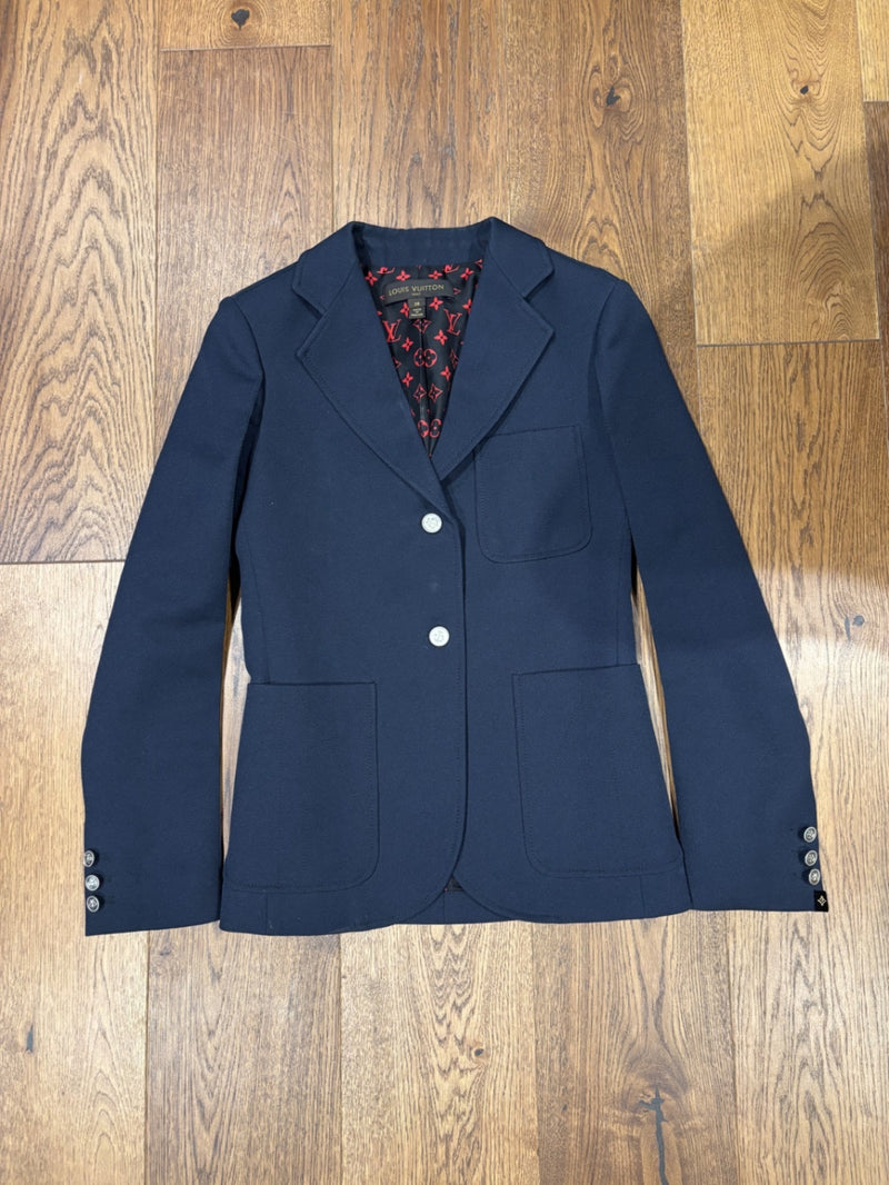 Louis Vuitton Navy blue Polyester Jackets FR 36